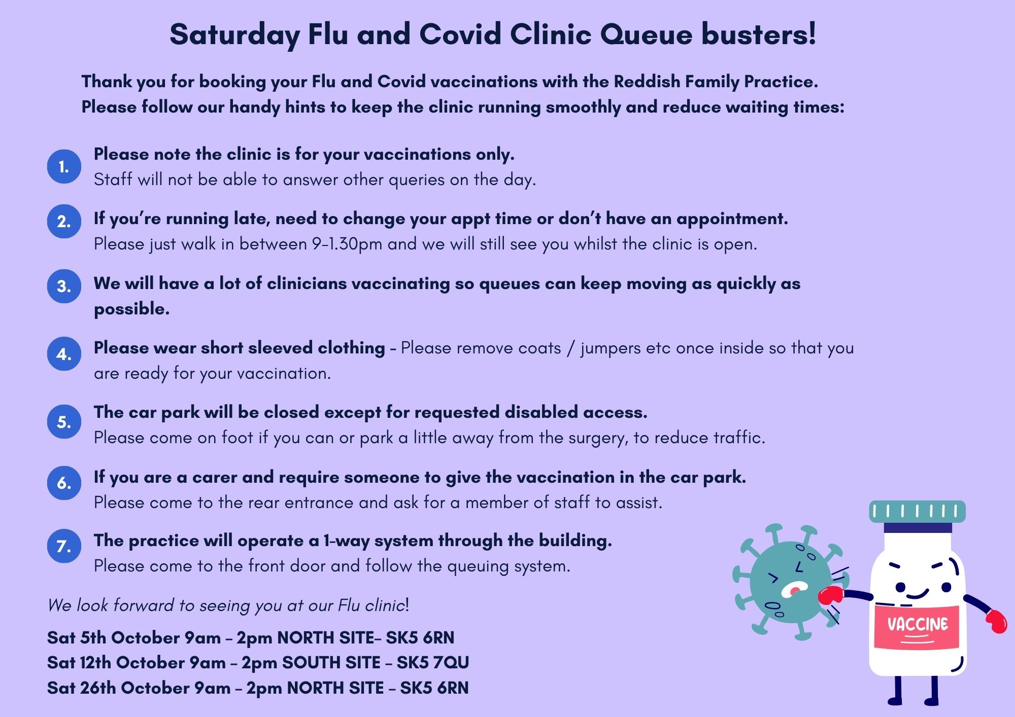 Saturday Clinic Queuebusters